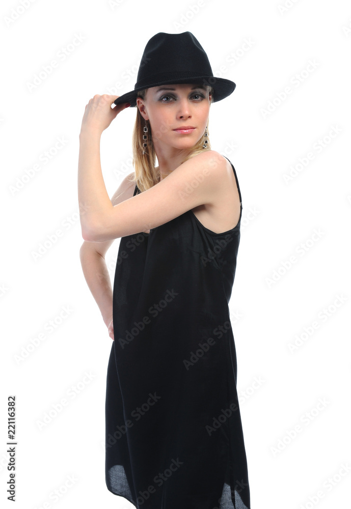 Sexy girl in a hat Sexy girl in a hat