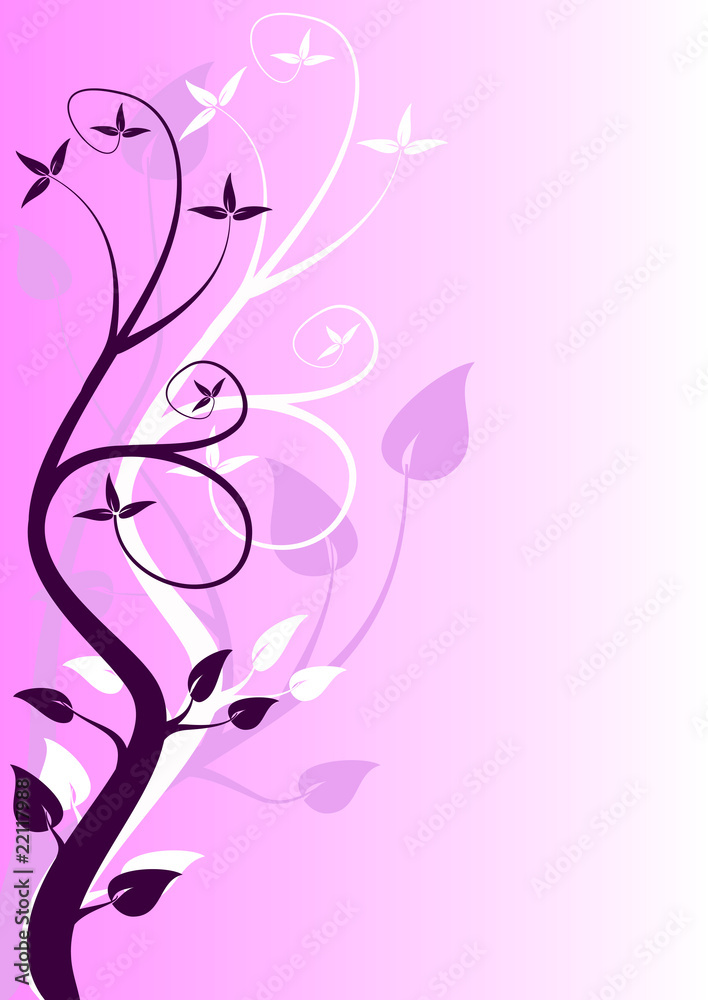 An abstract mauve floral design An abstract mauve floral design