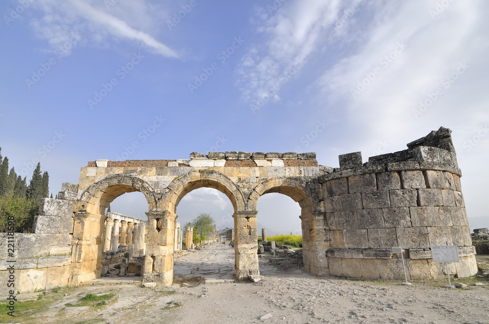 City Gate of Hierapolis,Denizli,Turkey