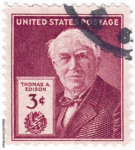 Leinwand Poster Thomas Edison