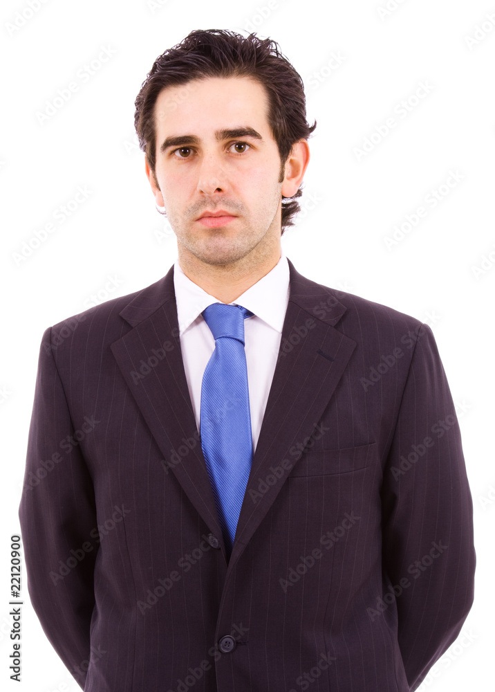 Portrait of a young business man, isolated on white background Portrait of a young business man, isolated on white background