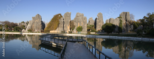 stone forest shilin yunnan province china photo