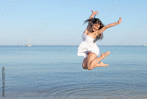 jumping on summer vacation