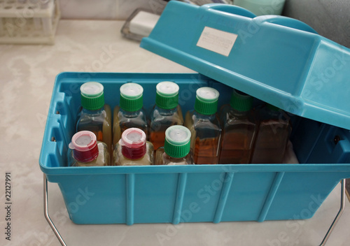 Container for transportation of blood plasma