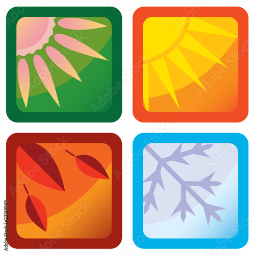 Stylized Four Seasons Icons