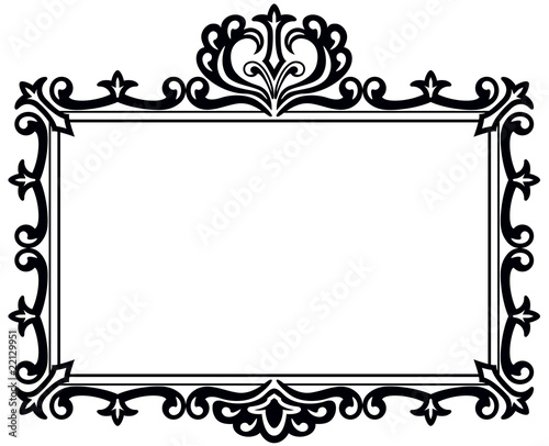 Fancy Black Frame with Copy Space