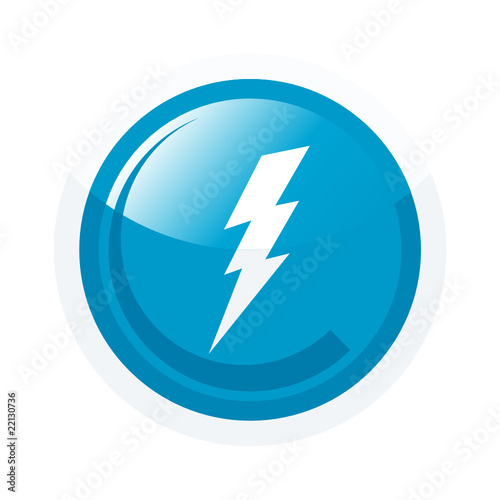 blitz symbol energie zeichen button