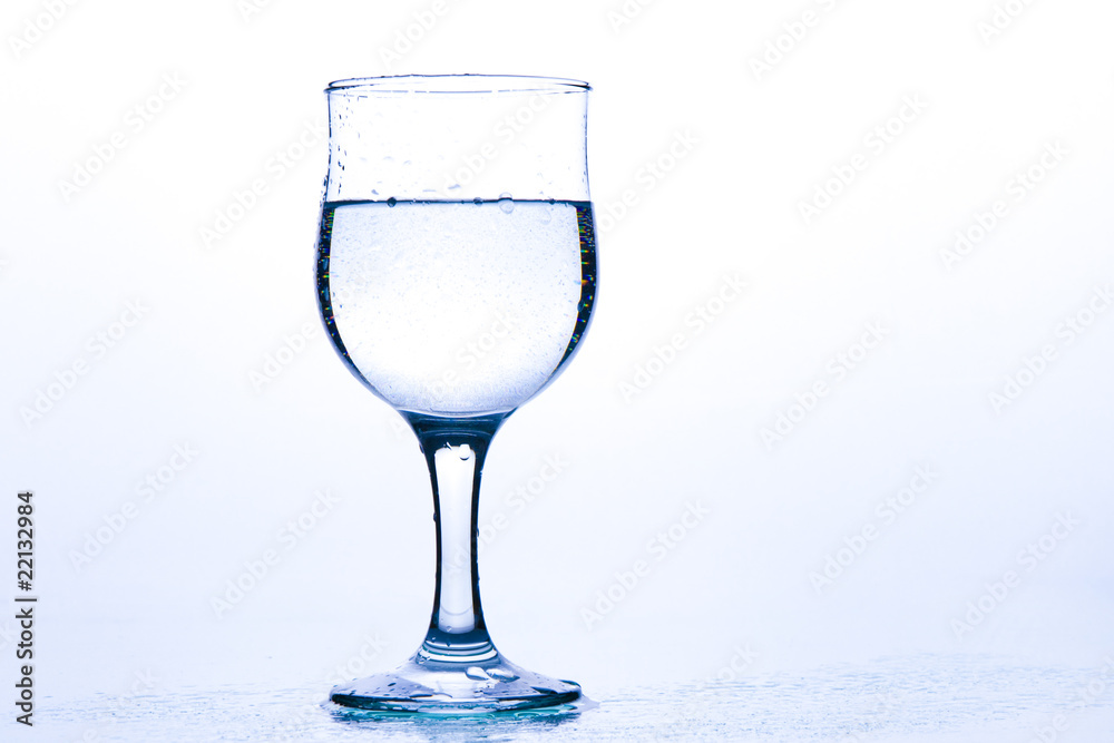 Obraz premium glass full of water