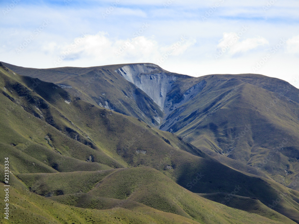 Rolling countryside in New Zealand