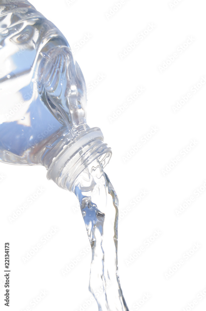 Water pouring out of Plastic Bottle Water pouring out of Plastic Bottle
