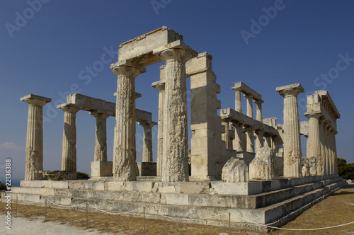 Grèce, le temple d’Aphaïa à Egine photo