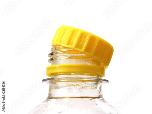 yellow plastic cap