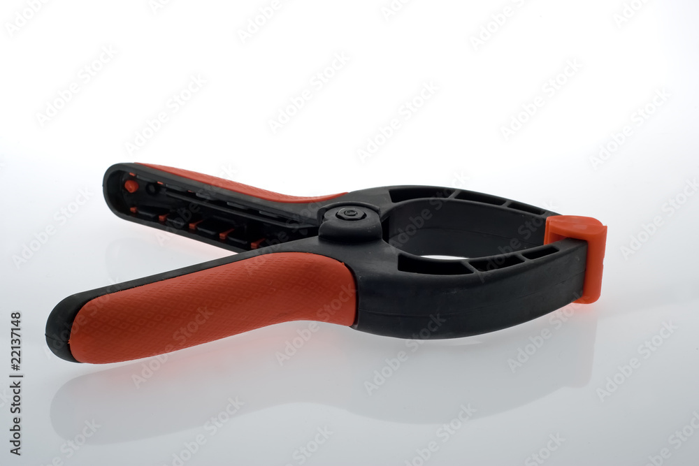 Fototapeta premium Clamp isolated on white