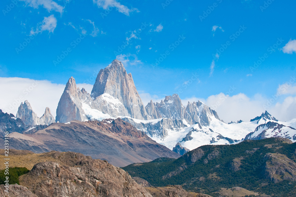Fitz Roy mountain and Laguna de los Tres, Patagonia, Argentina