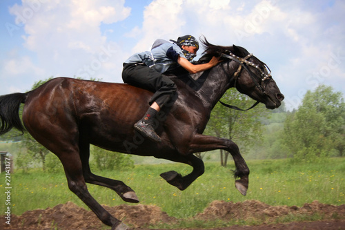 Young horseman photo