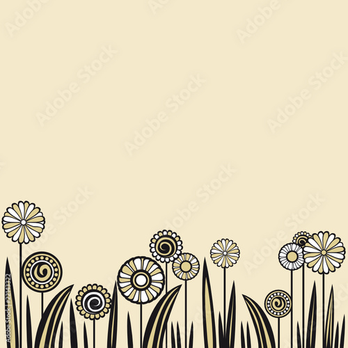 tarjeta con flores