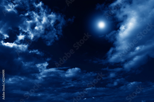 abstract nightly clouds landscape
