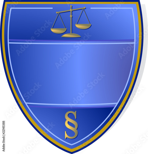 Wappenschild Justiz