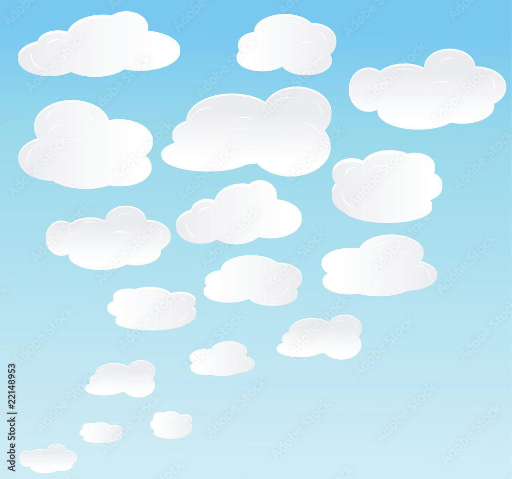 vector background with sky