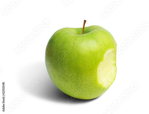 Plakat w ramie Pomme verte croquée