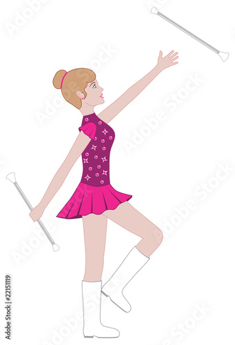 Baton Twirler Majorette