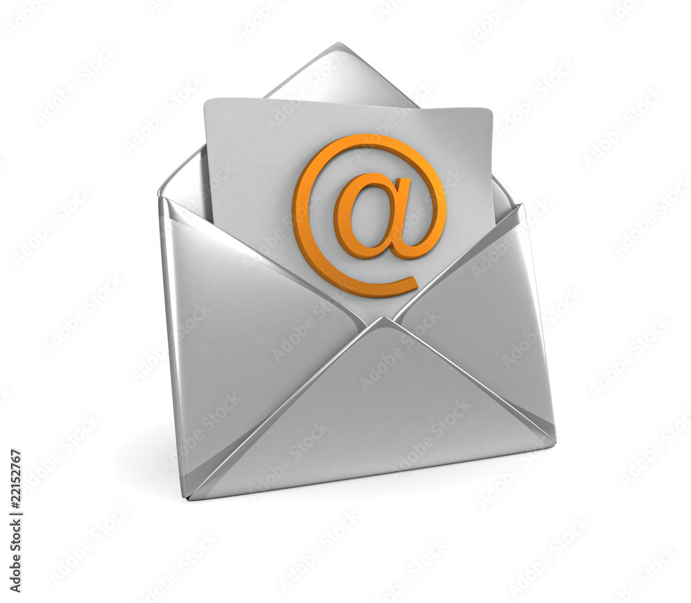 Silver Mail Envelope Silver Mail Envelope