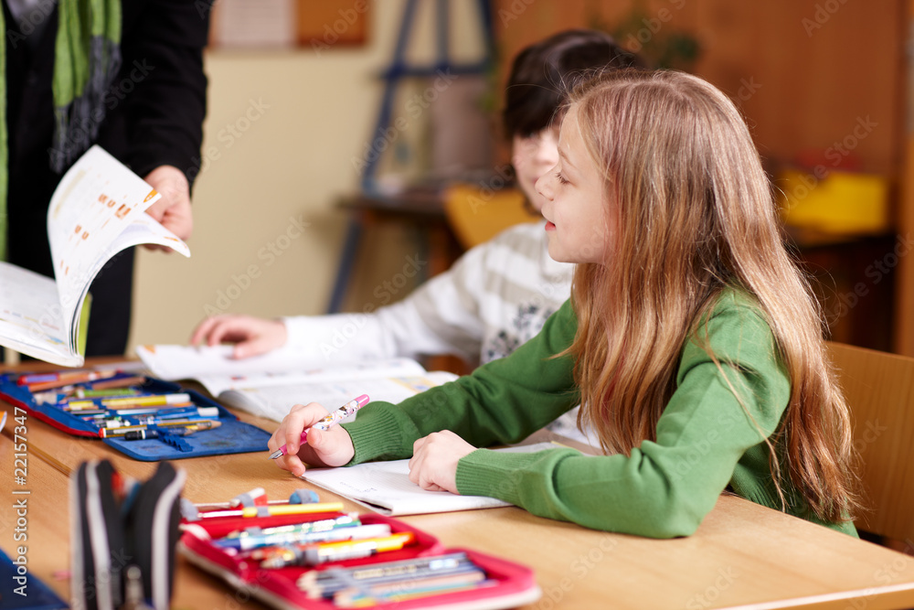 Fototapeta premium Unterricht in der Grundschule