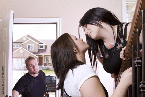 Husband Coming Home Finding His Wife Cheating