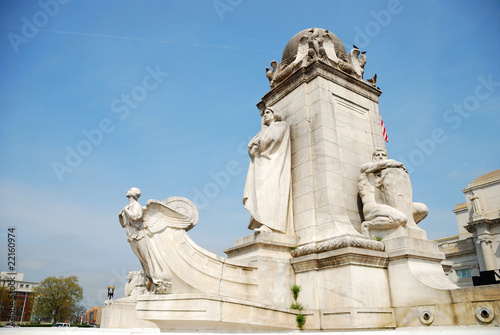 The Columbus Statue, Union station, Washington dc photo