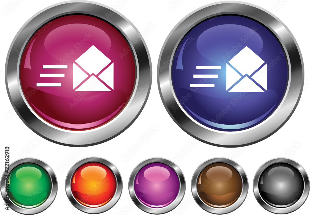 Vector collection icons with speed mail sign
