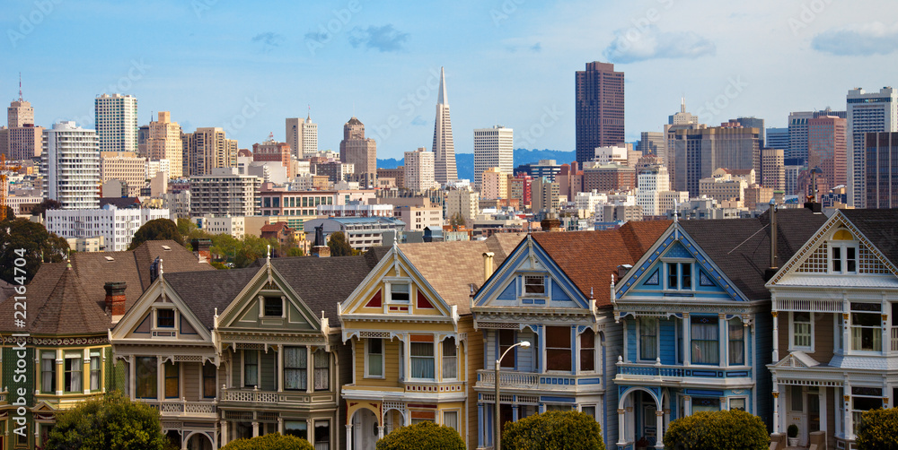 Obraz premium Alamo Square Hosues