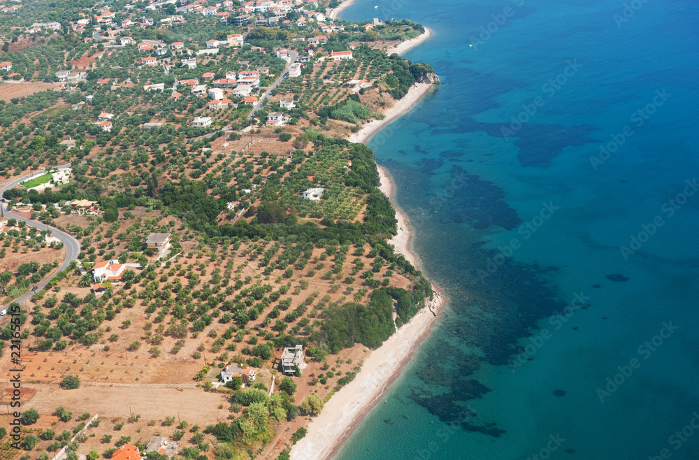 Air image from Greek Peloponnese
