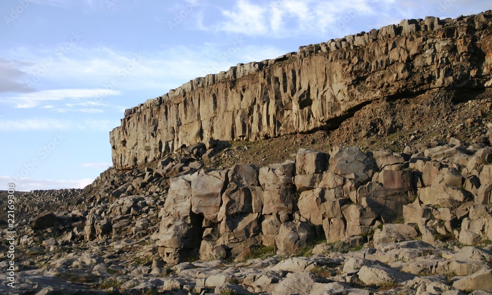 Falaise dans le canyon