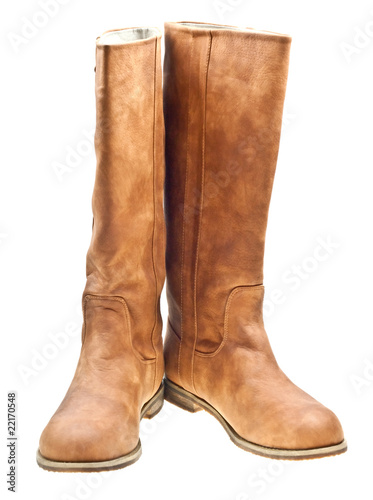 Wallpaper Mural Brown woman boots isolated on white Torontodigital.ca