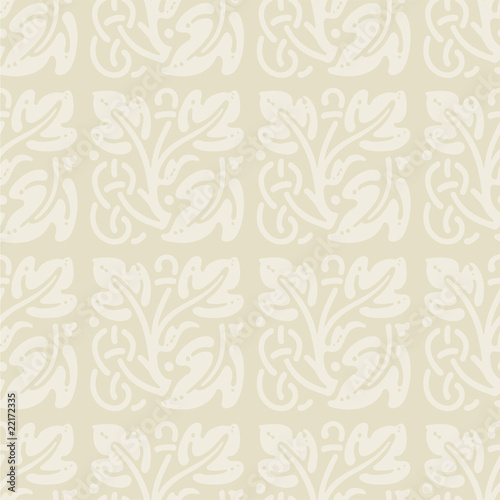 Old style floral ornamental seamless pattern in vector format