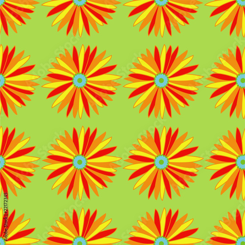Colorful floral seamless pattern in vector format