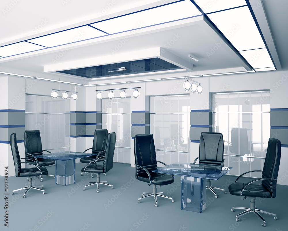 Modern boardroom 3d