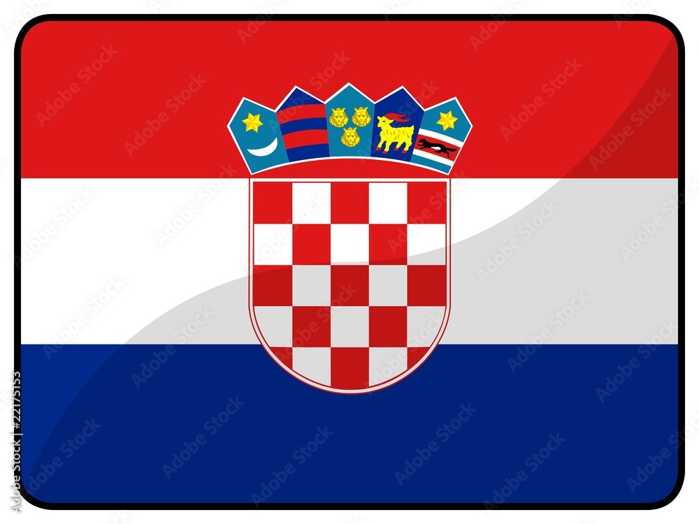 Obraz premium drapeau croatie croatia flag