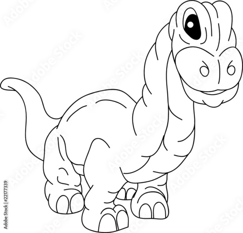 vector - a small dinosaur isolated on background