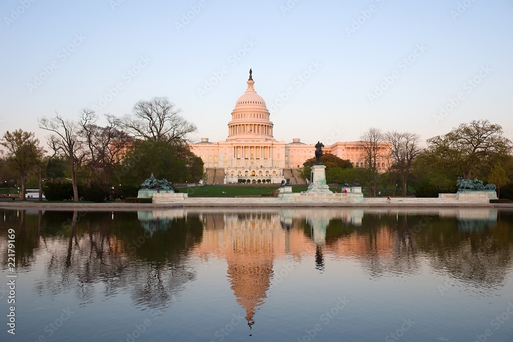 Capitol Hill at sunset, Washington DC