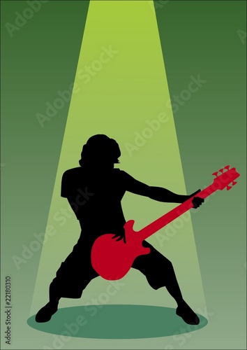 Bassist silhouette
