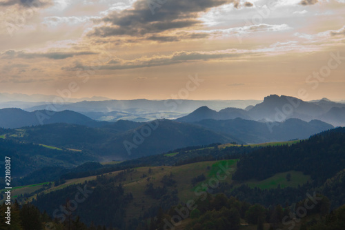 Pieniny Mountains view and mountain biking © Wolszczak