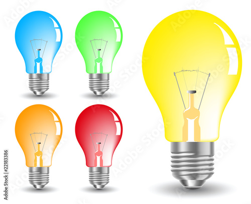 realistic light bulb