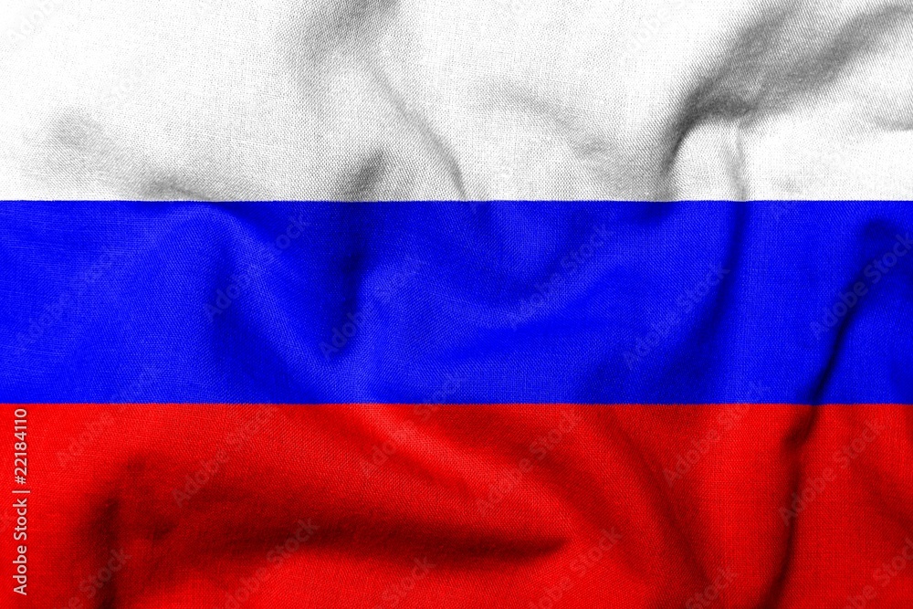 Naklejka premium 3D Flag of Russia