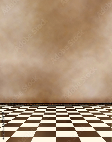 Old room, grunge industrial interior, worn  surface