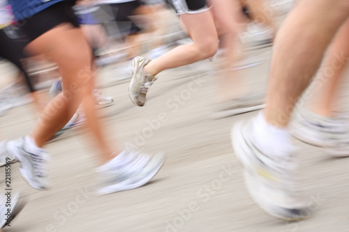 Marathon (in camera motion blur)