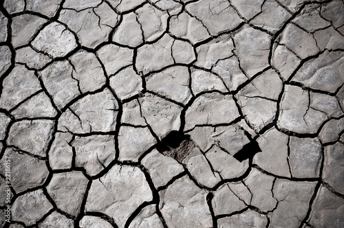 Cracked soil of desert