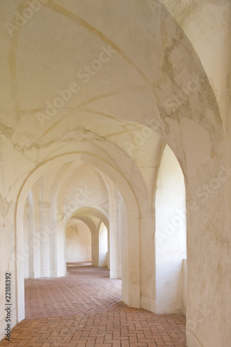 cloisters, Zelena Hora near Zdar nad Sazavou, Czech Republic