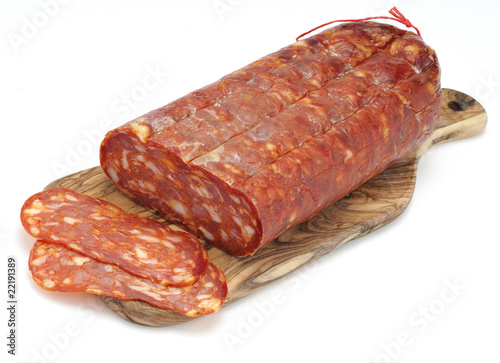 Salame piccante tipo spianata calabra photo