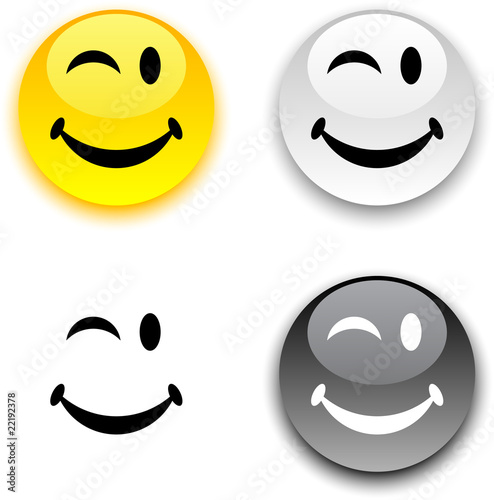 Smiley button.